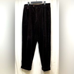 Evergreen EVG Makers Corduroy Pants Size 36 Brown Relaxed Full Fit Classic Y2K